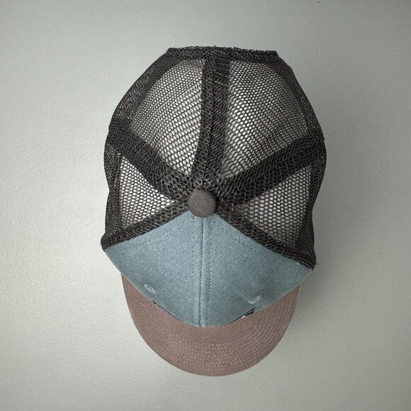 Patagonia Hat One Size P6 Logo Trucker Snapback Adjustable Mesh Canvas Cap PLGY - Picture 6 of 12